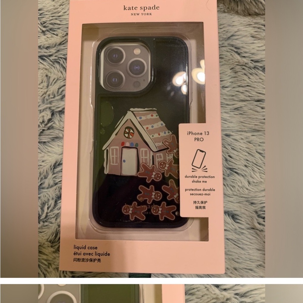 Kate Spade New York iPhone 13 Pro liquid Case - Gingerbread House
